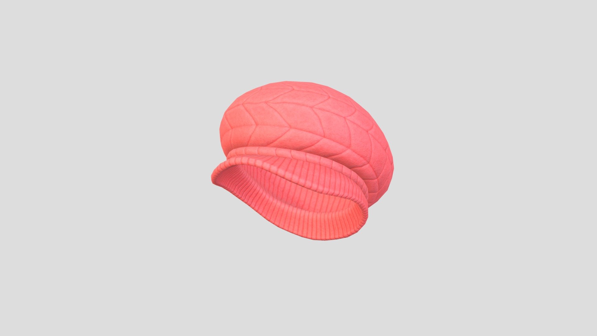 Pink Wool Hat 3d model