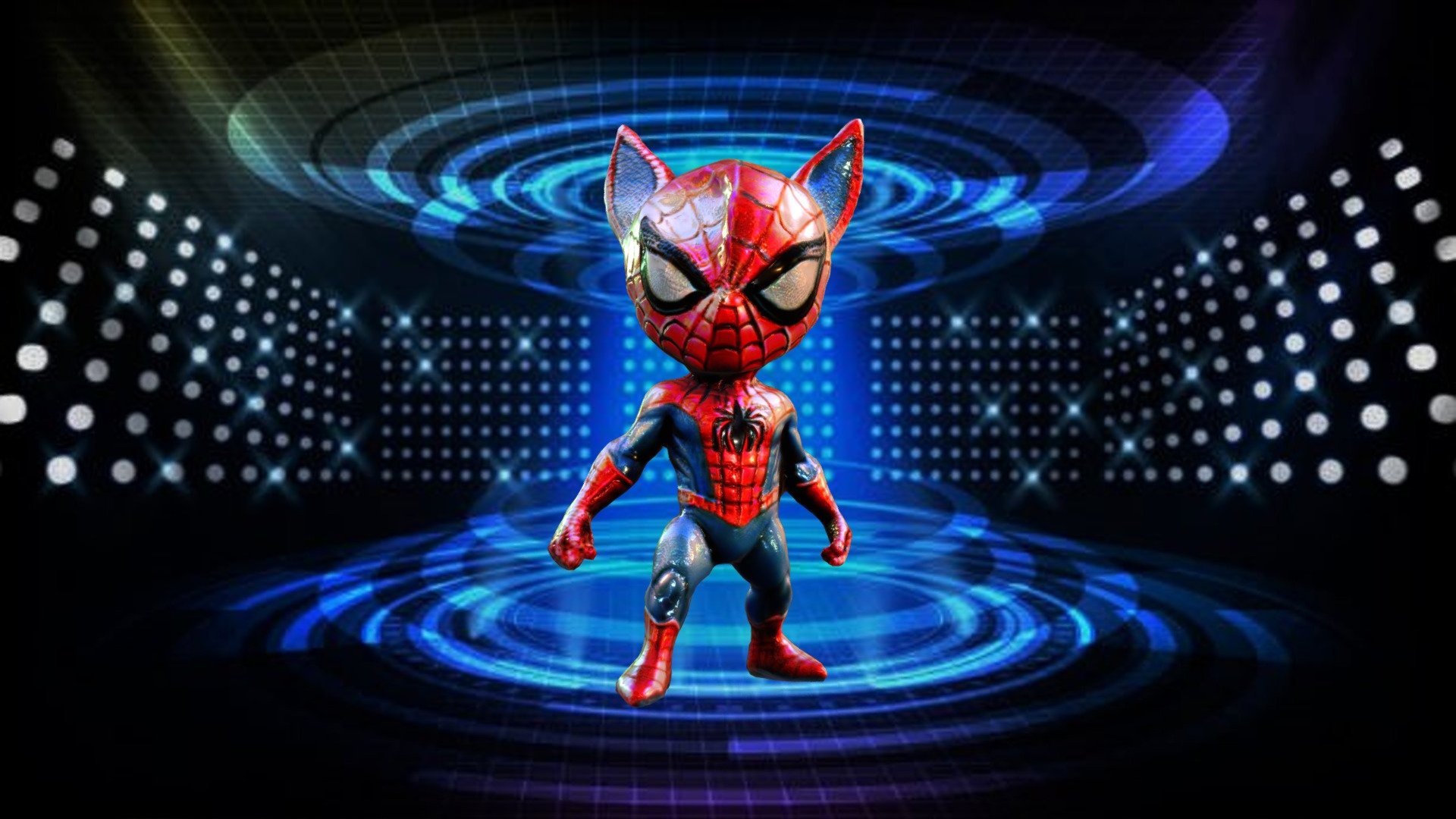 Text to Image to 3D : Spiderman 3d model