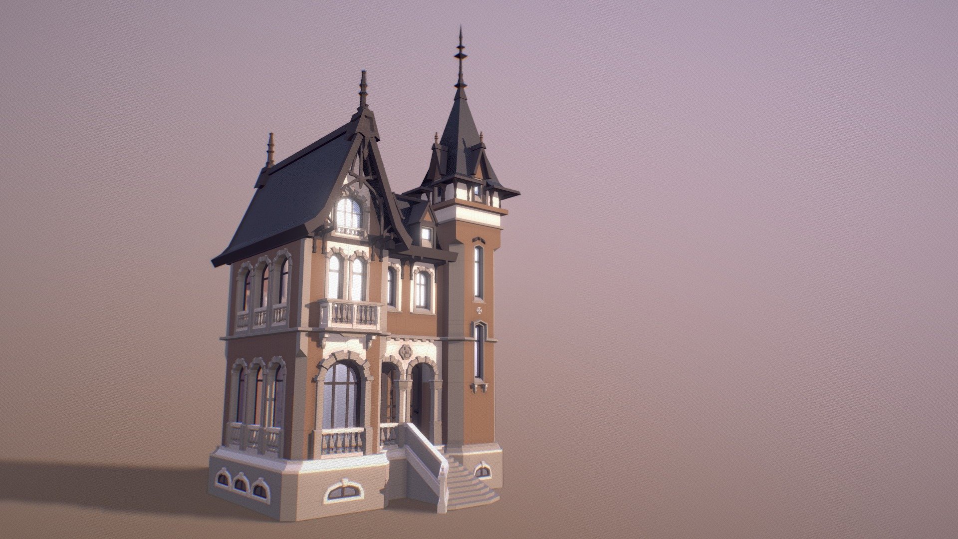 Victorian Mansion 3d model