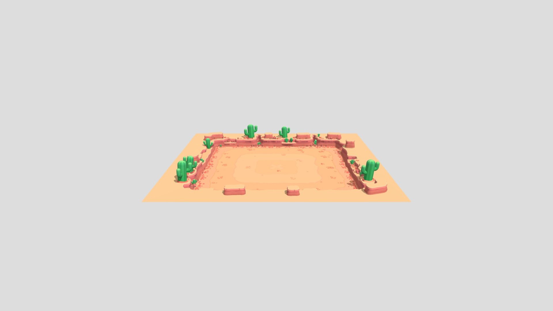 Showdown Environment (Brawl Stars) 3d model