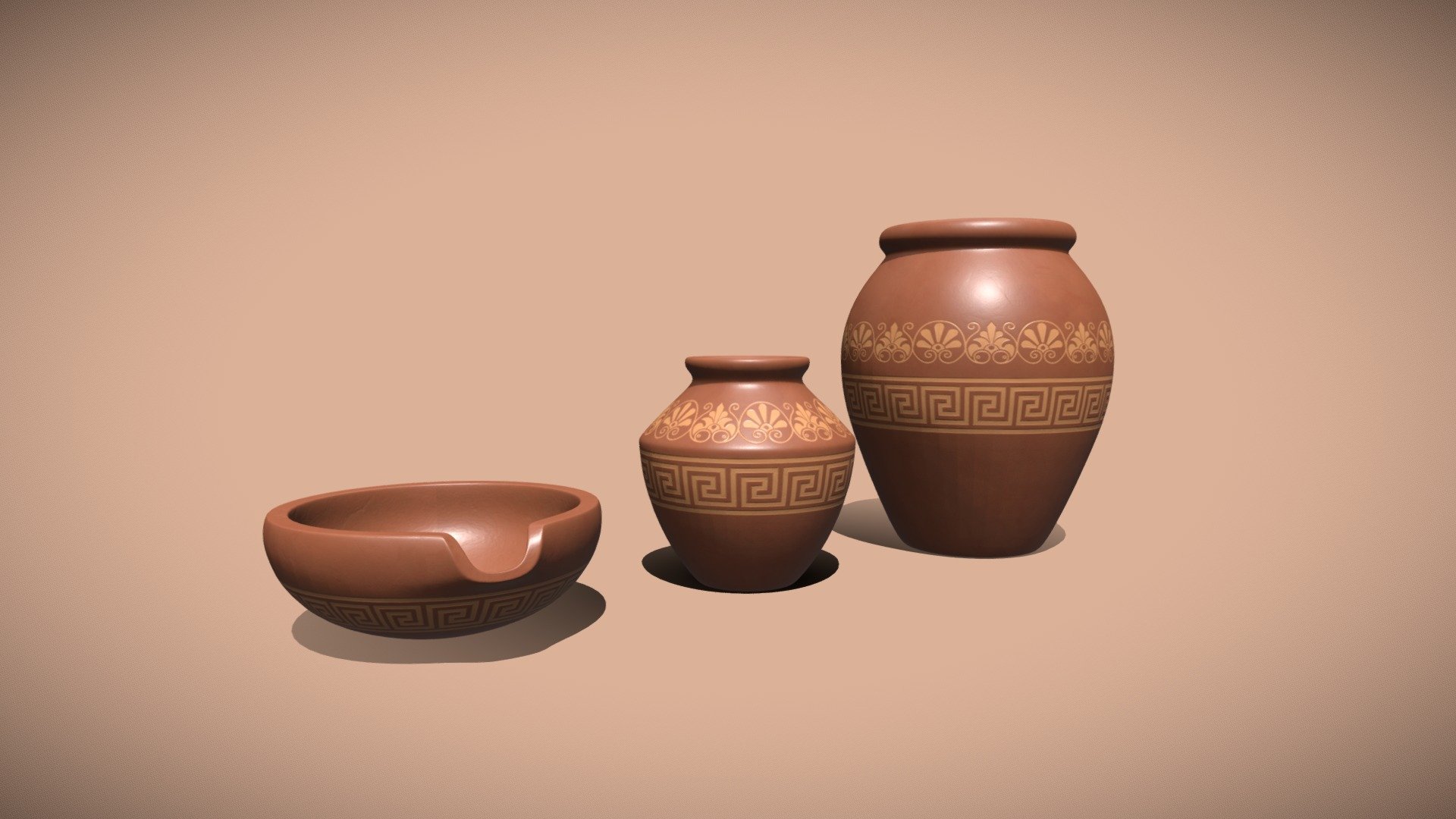 Antique Pottery 3d model