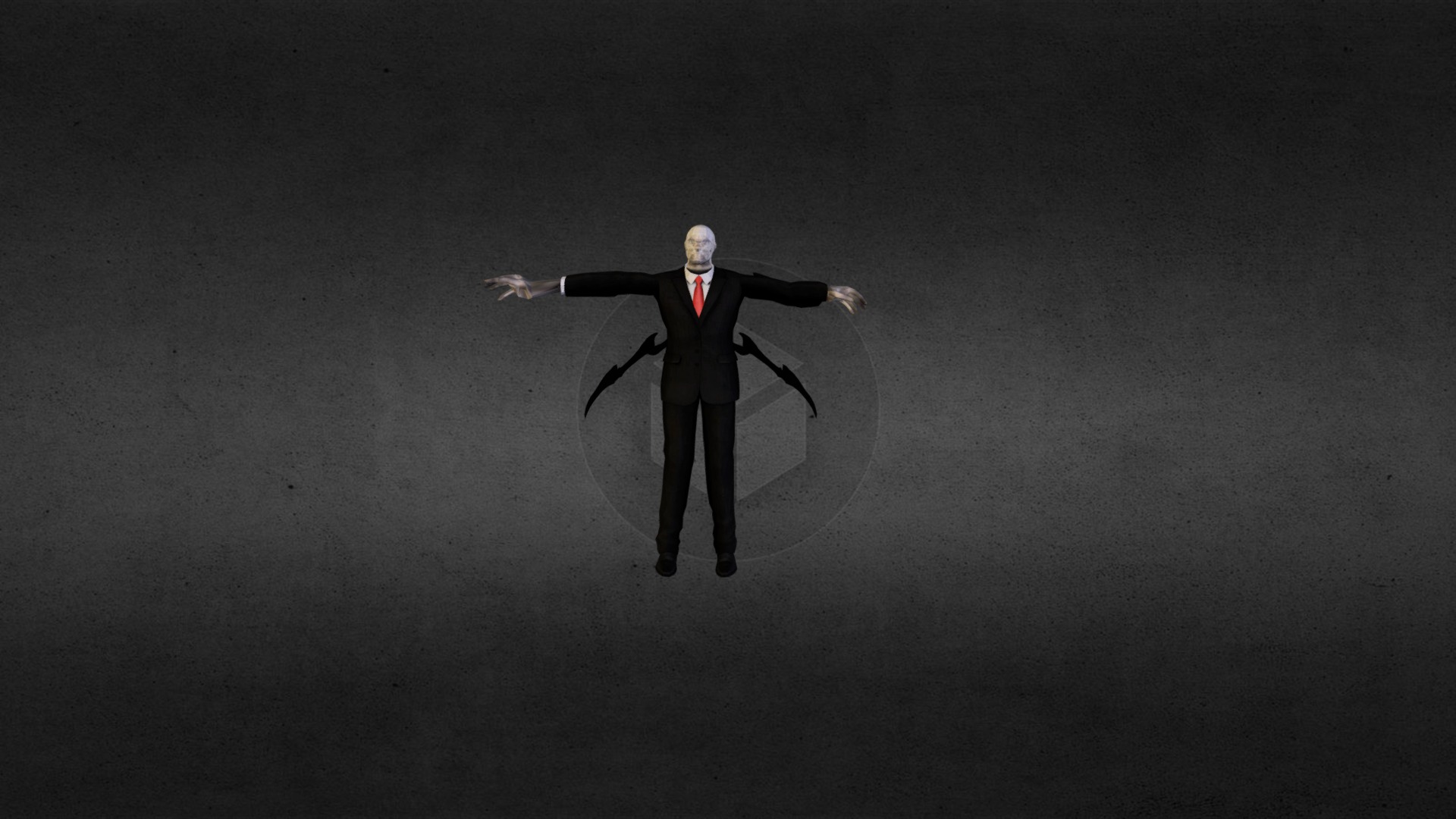 slenderman WiP 4 League of Legends 3d model