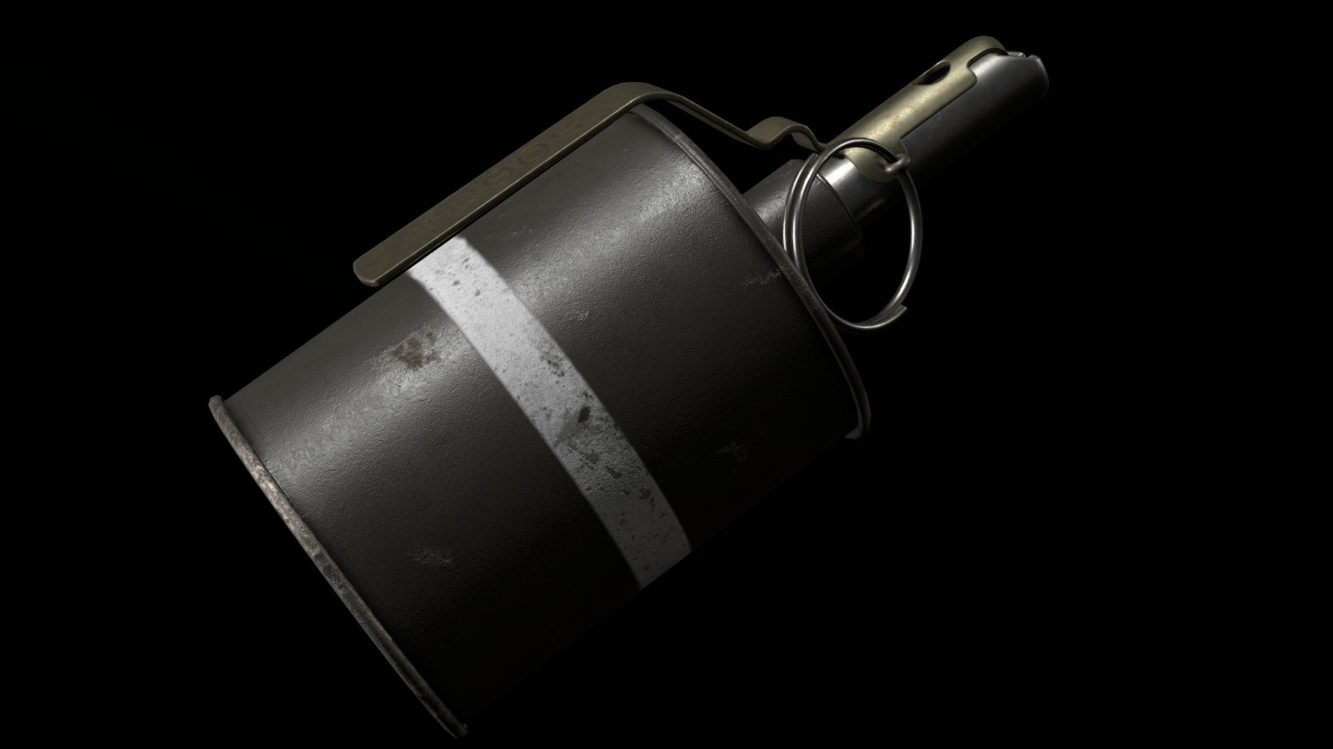 RG-42 Fragmentation Grenade 3d model