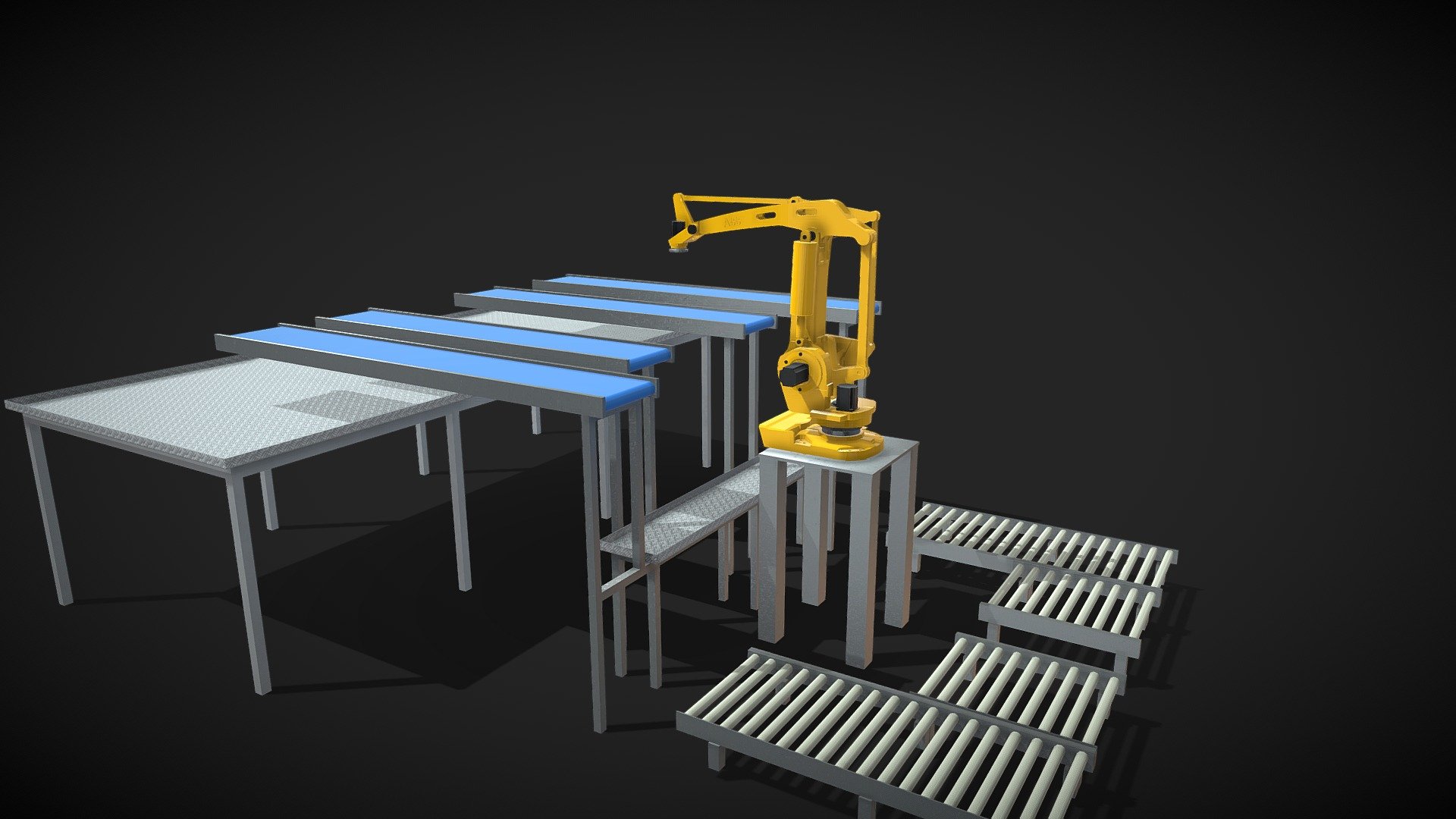 Robot Pallet Stacker 3d model