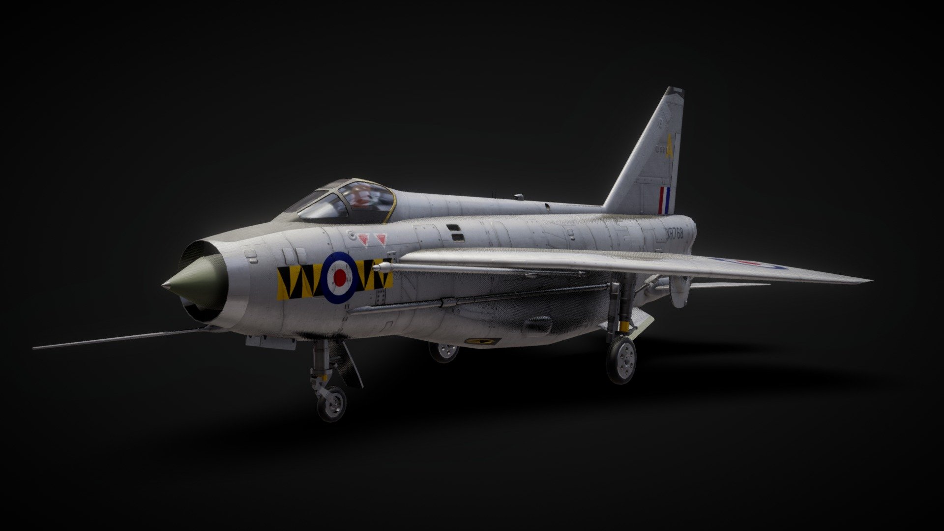 English Electric Lightning F.6 3d model