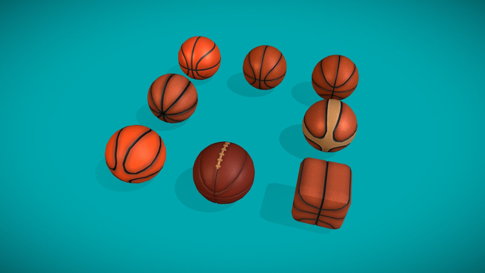 Sports balls Pack: Basketball 3d model