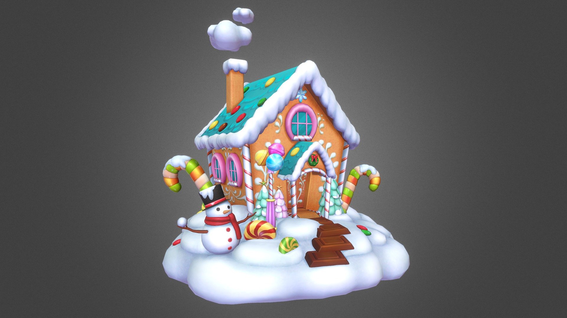 Christmas House 3d model