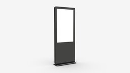 Advertising LCD display mockup