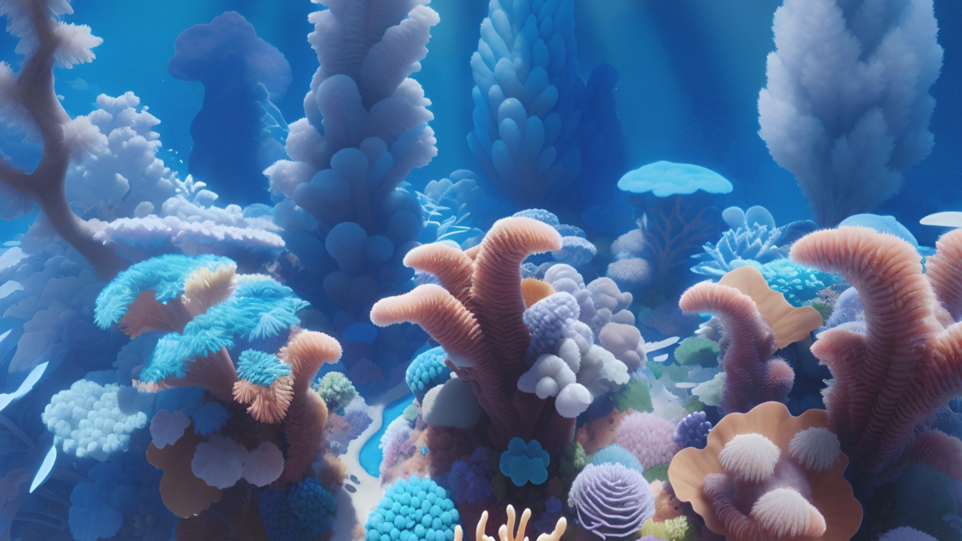 HDRI Underwater Ocean Stylized 3d model