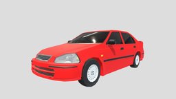 4-Doors Sedan (LowPoly Version 2)