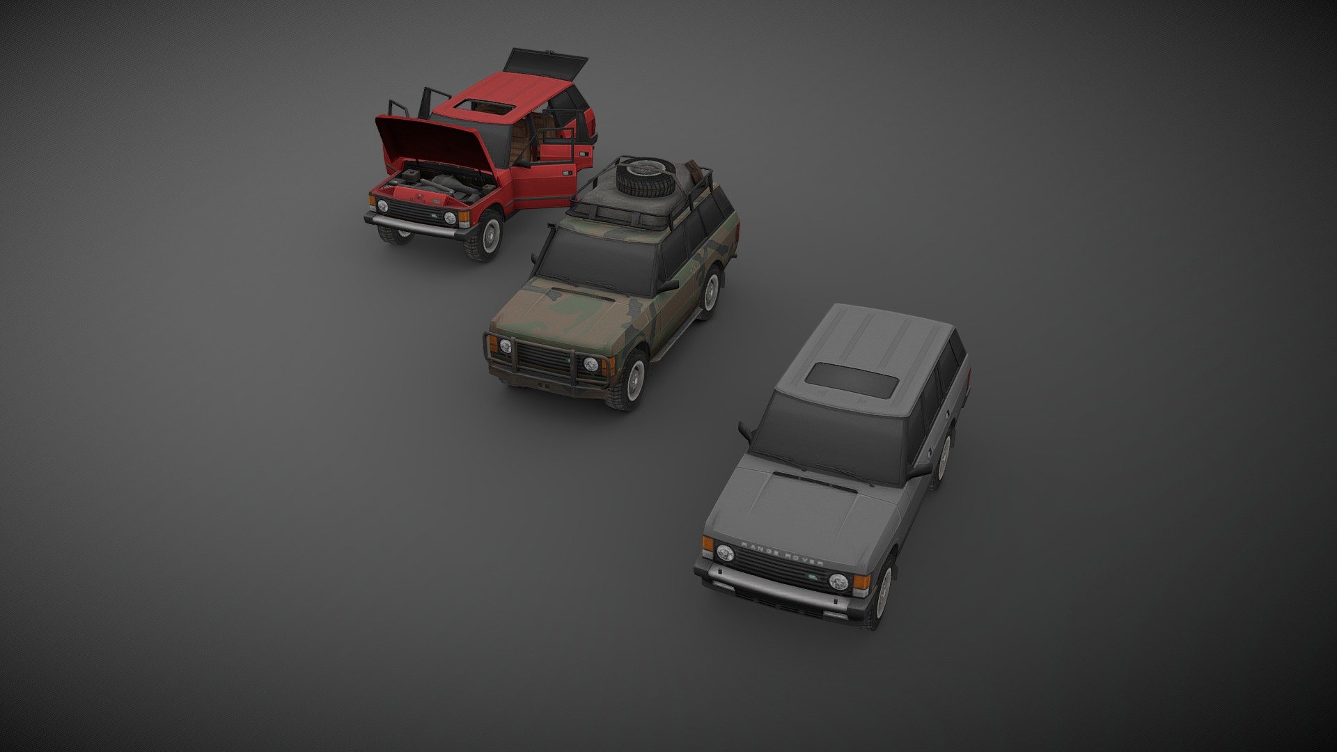 91 RANGE ROVER Classic V2 3d model