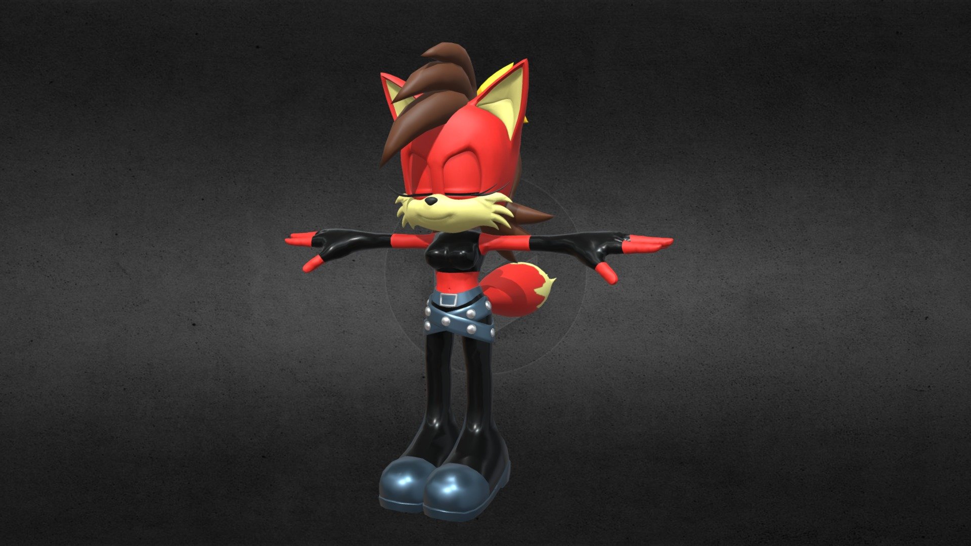 Fiona the Fox 3d model