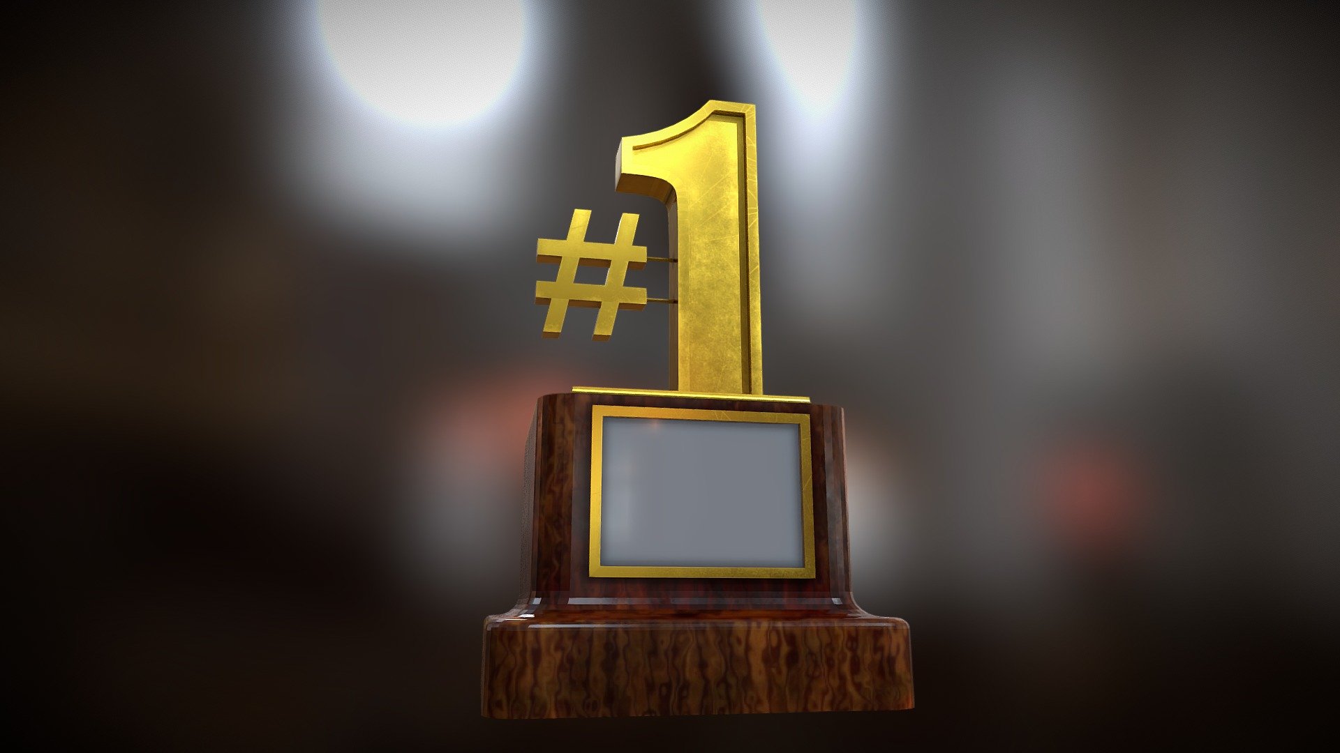 Trophy Number 1 3d model