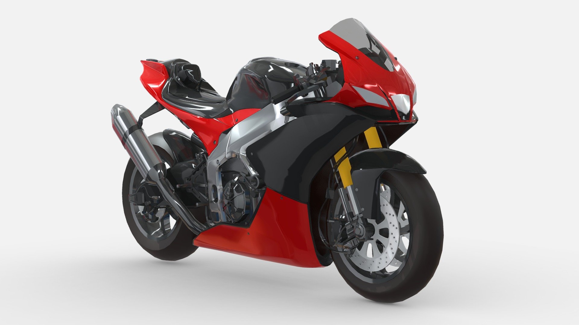 model 3d Aprilia RSV4 3d model