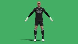 3D Rigged Aaron Ramsdale Arsenal 2024