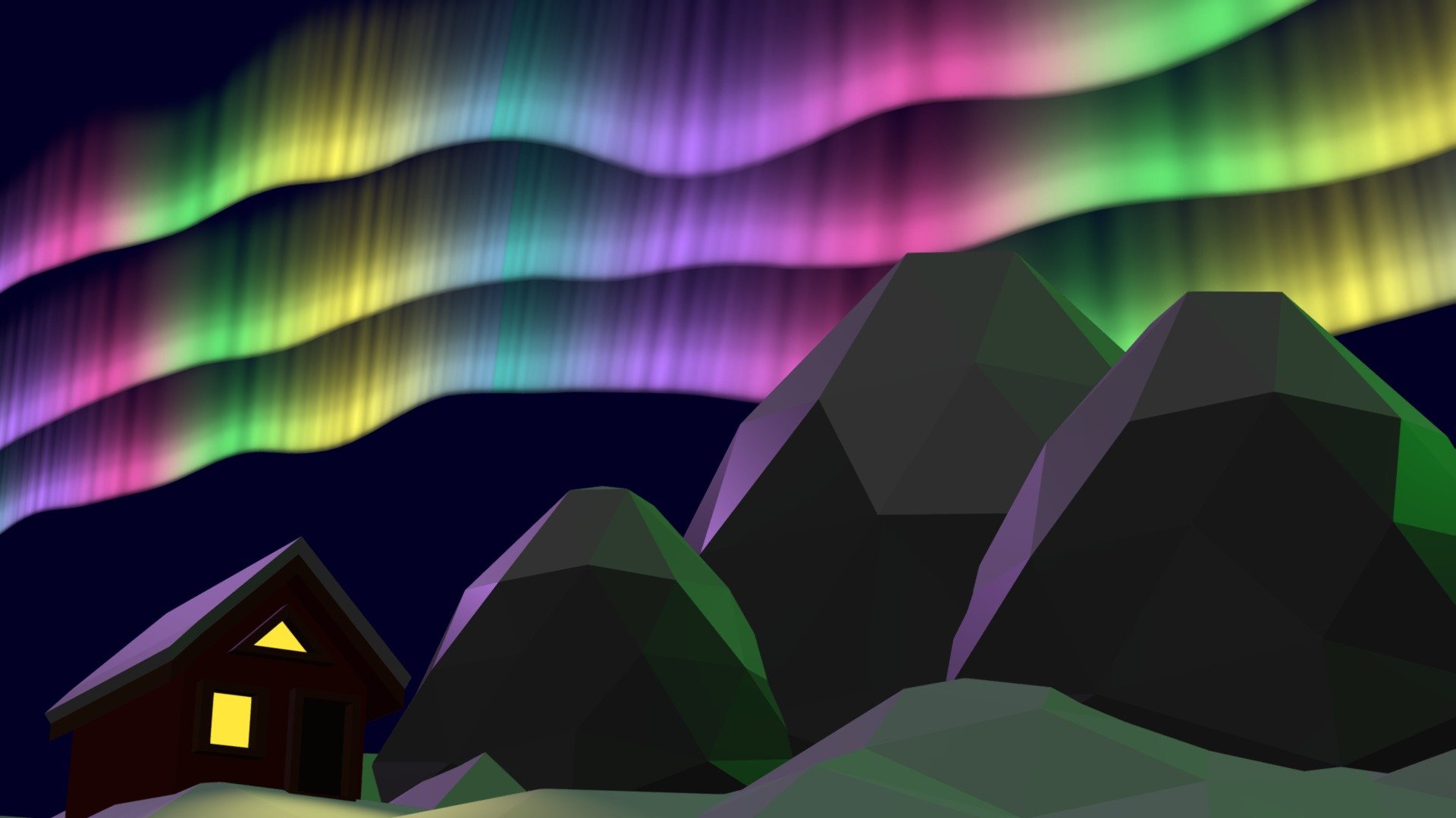 Northern Lights Pack 3d model