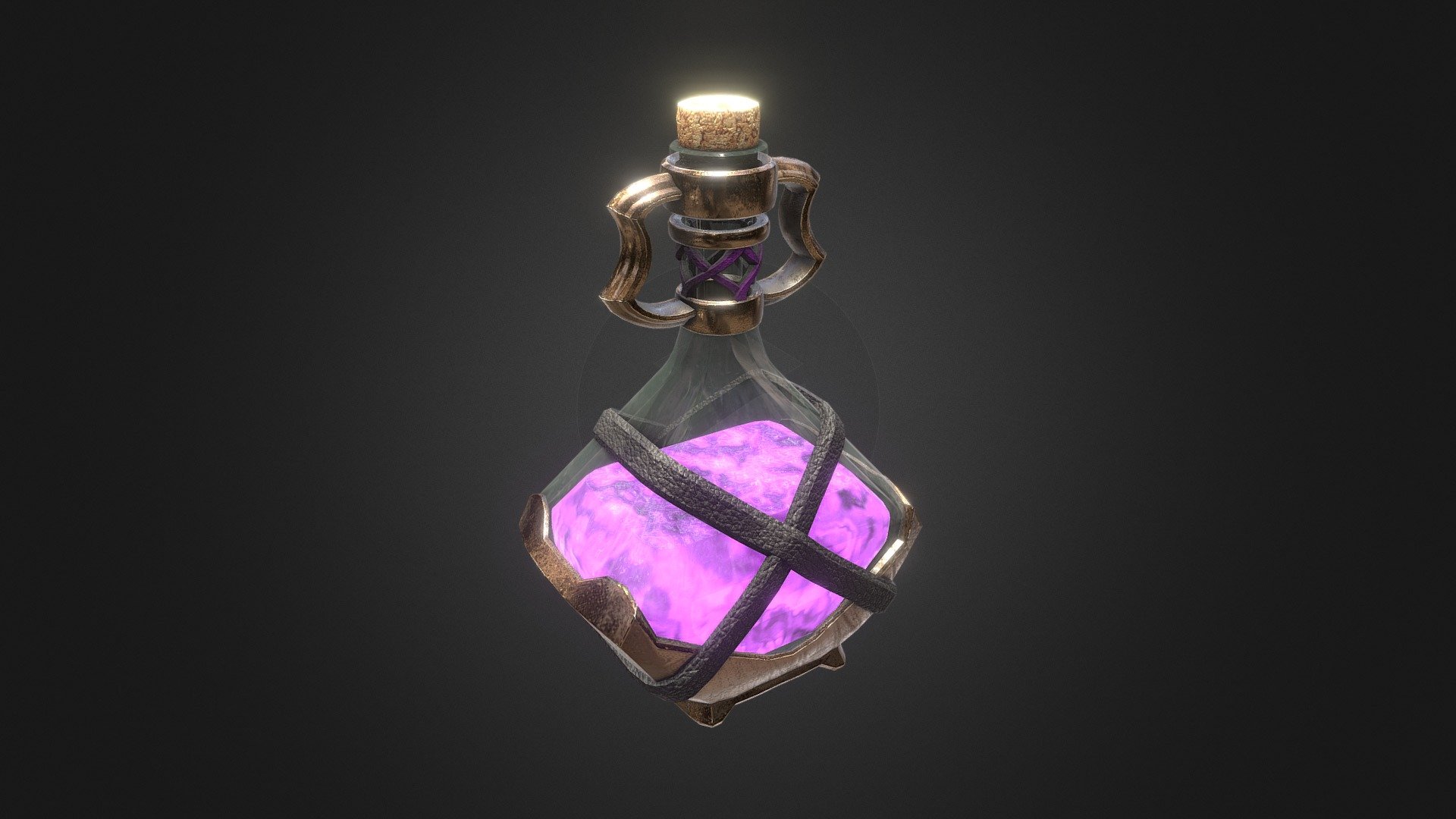 Potion Poison Elixir (game ready asset) 3d model