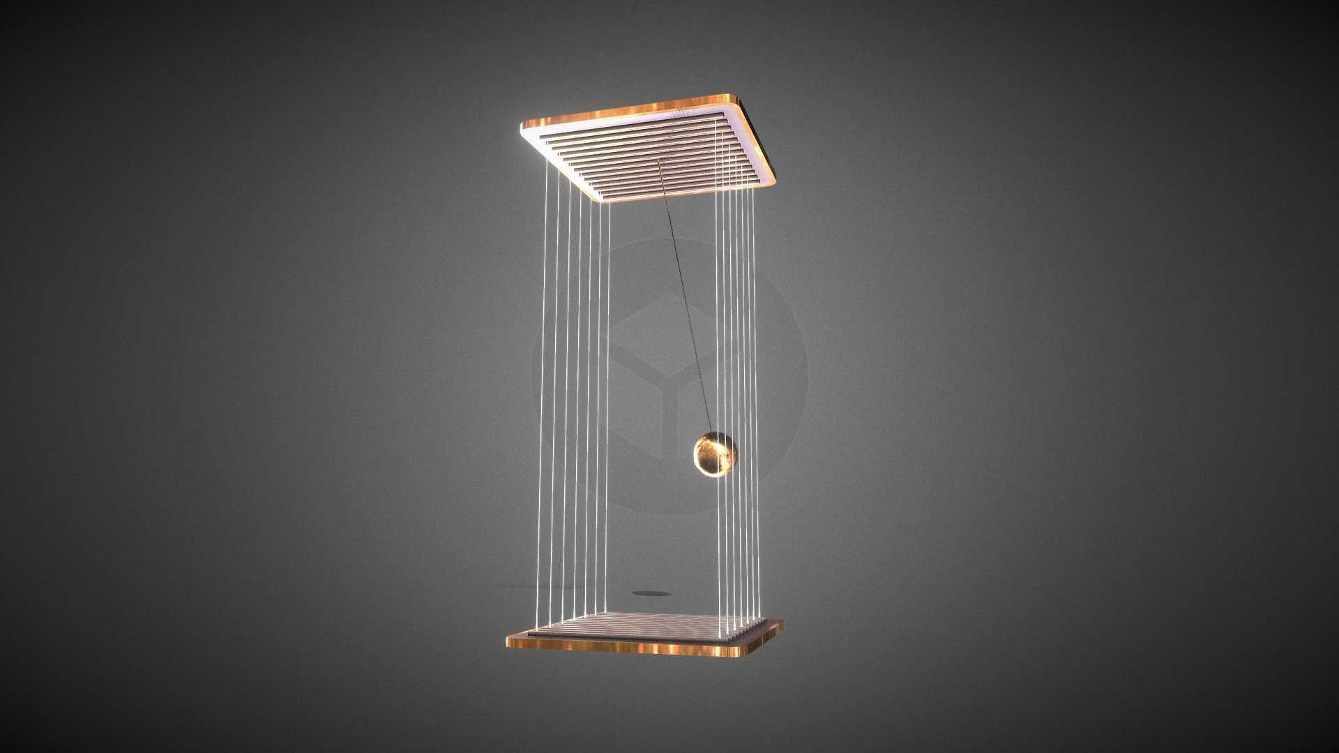 Animated Lights + Pendulum 3d model