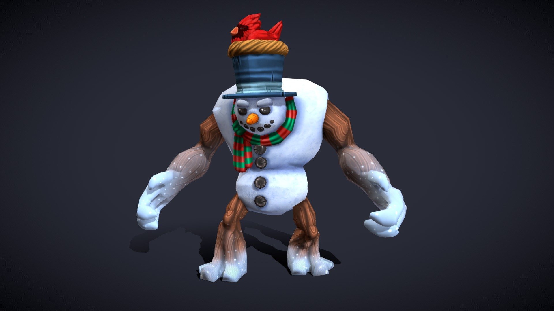 Xmas Snowman Golem [World of Epic Hunters] 3d model