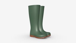 Waterproof rubber boots