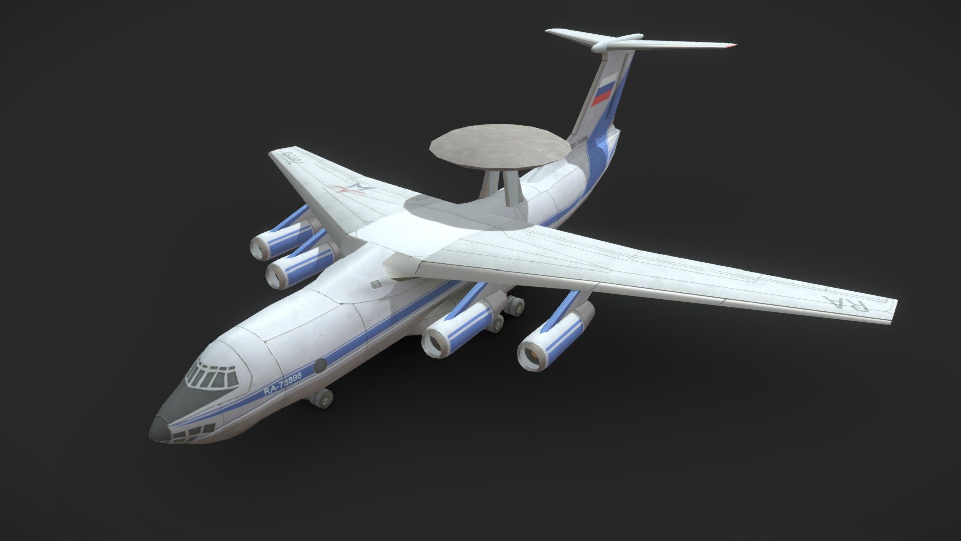 Il-76 Cargo Plane 3d model