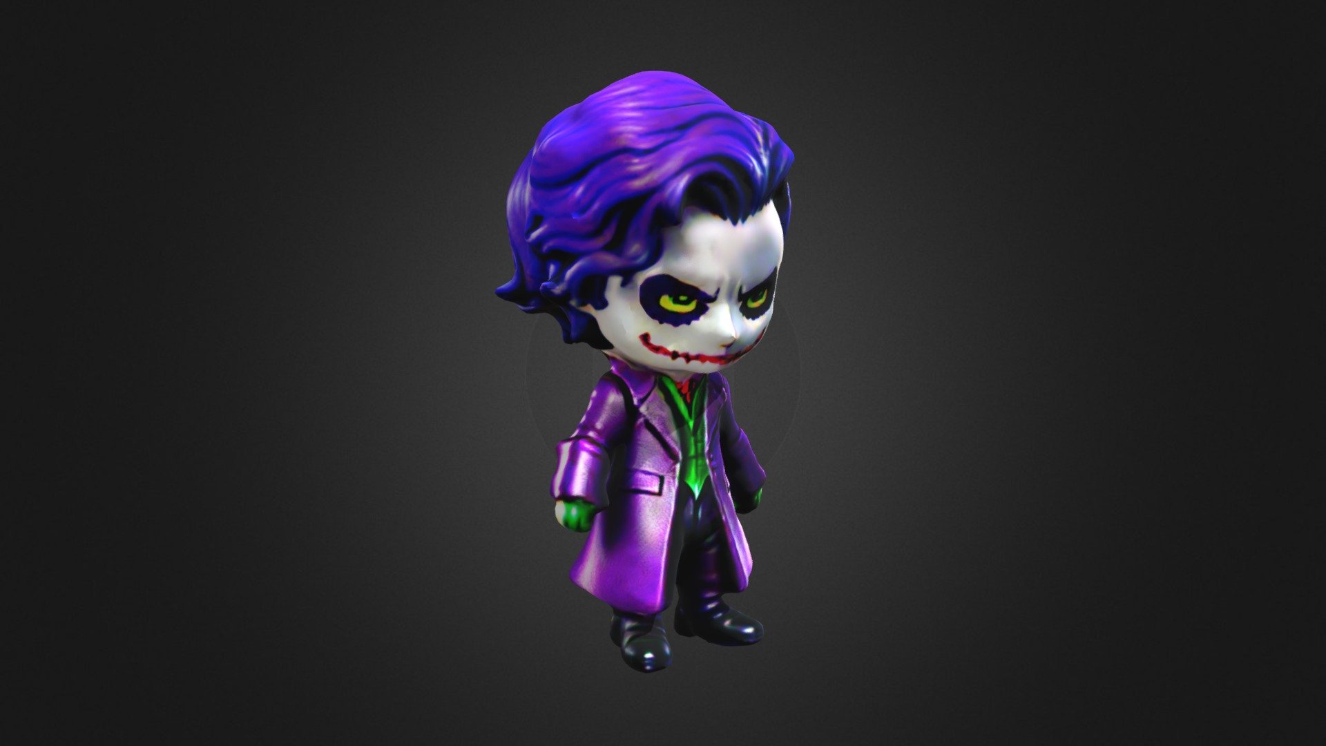 toon joker (I.A) 3d model