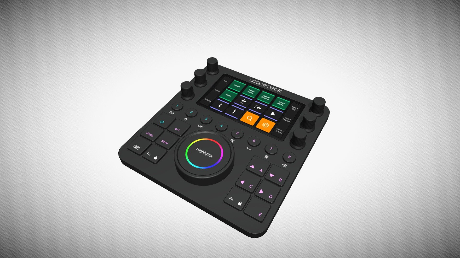 Loupedeck Creative Tool 3d model