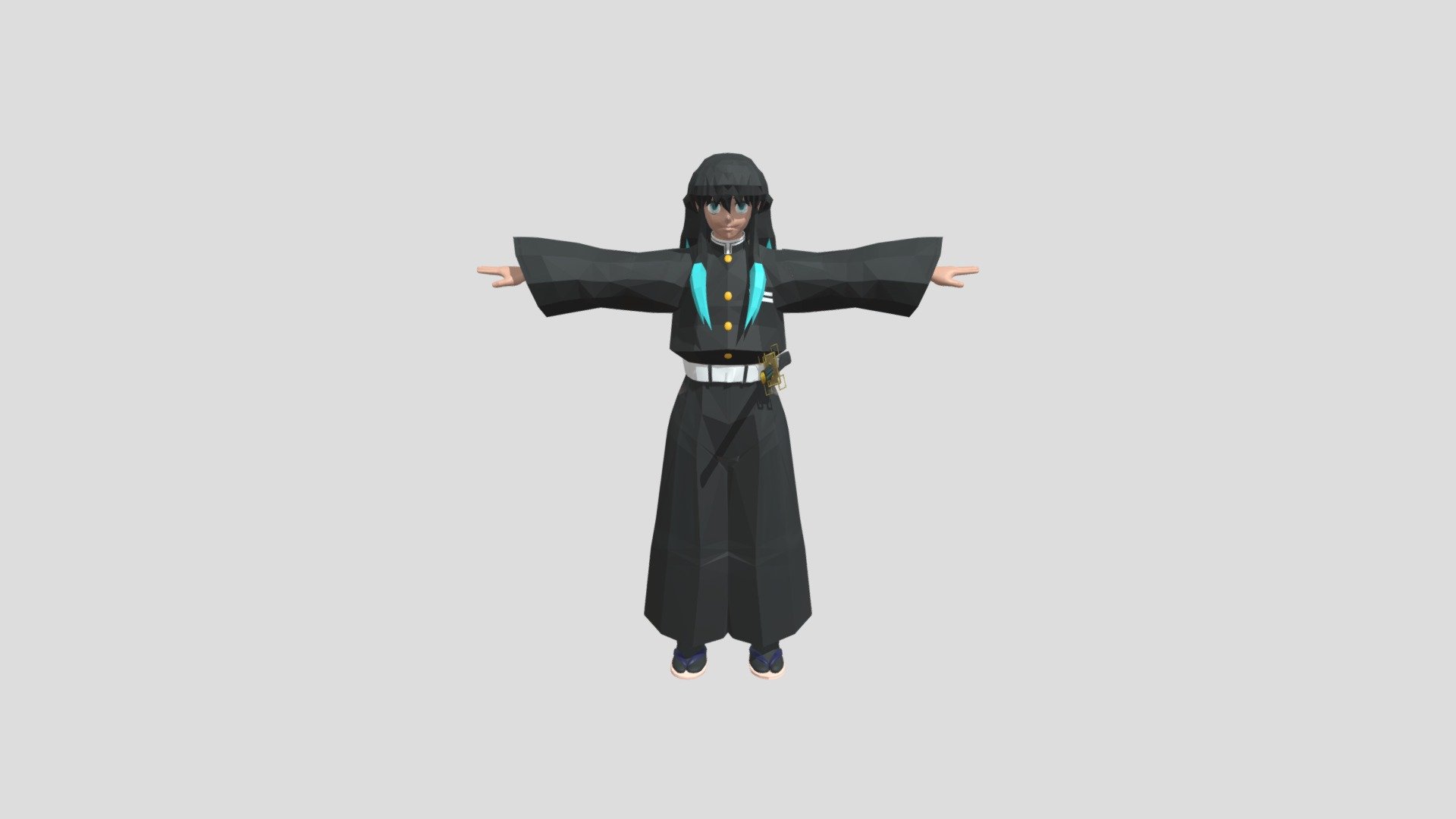 muichiro tokito 3d model