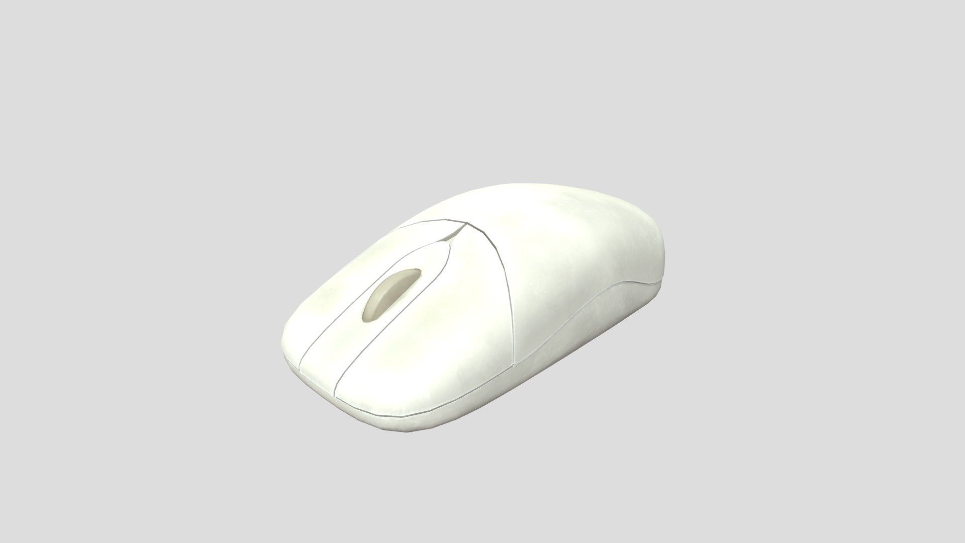 Retro Computer Mouse 3d model