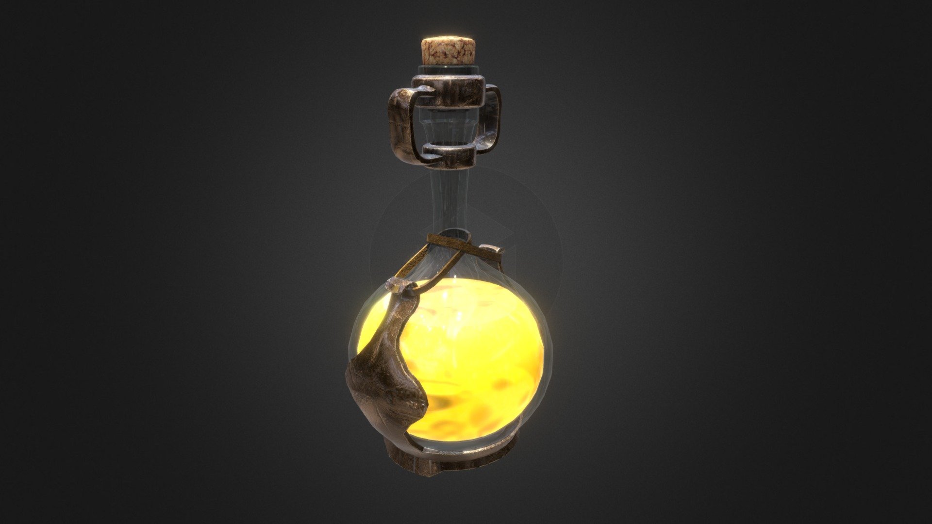 Potion Stamina Elixir (game ready asset) 3d model