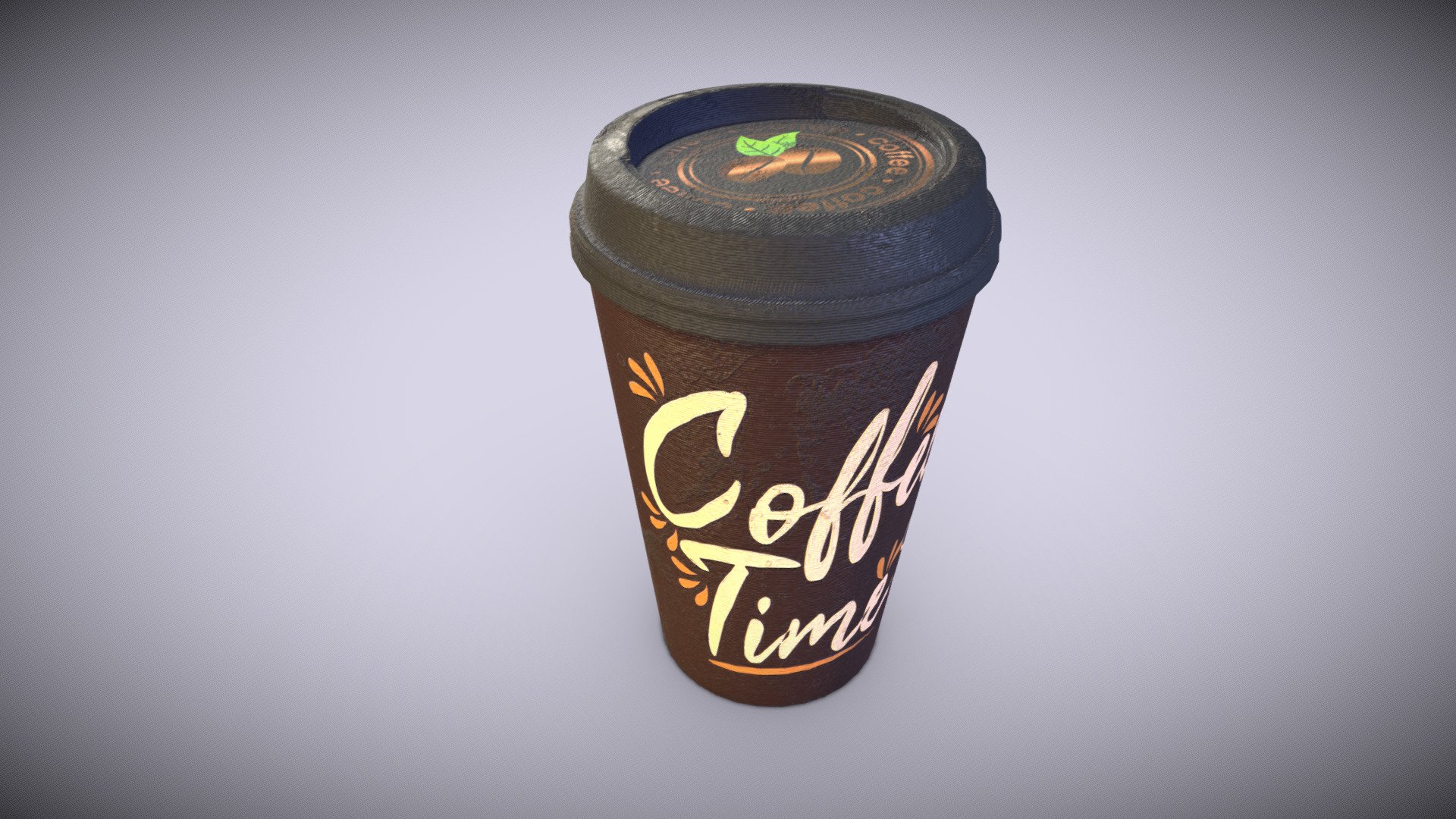 styrofoam coffee cup 3d model