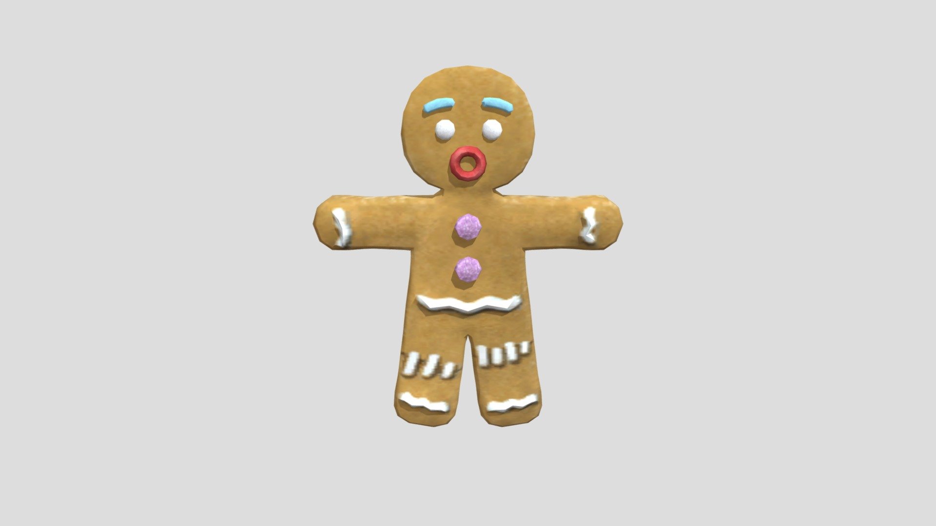 Shrek 2 Gingerbread Man 3d model