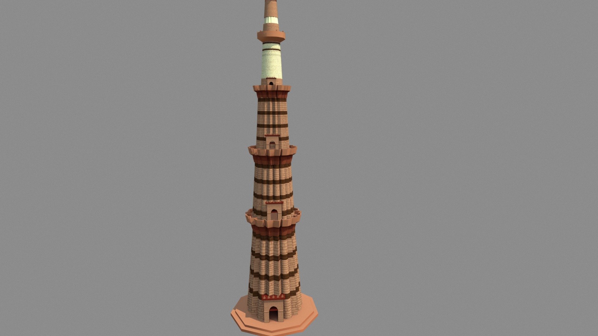 Qutub Minar 3d model