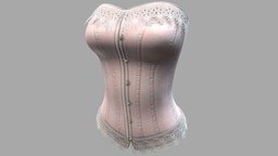 Female Lace Edge Trims Retro Corset