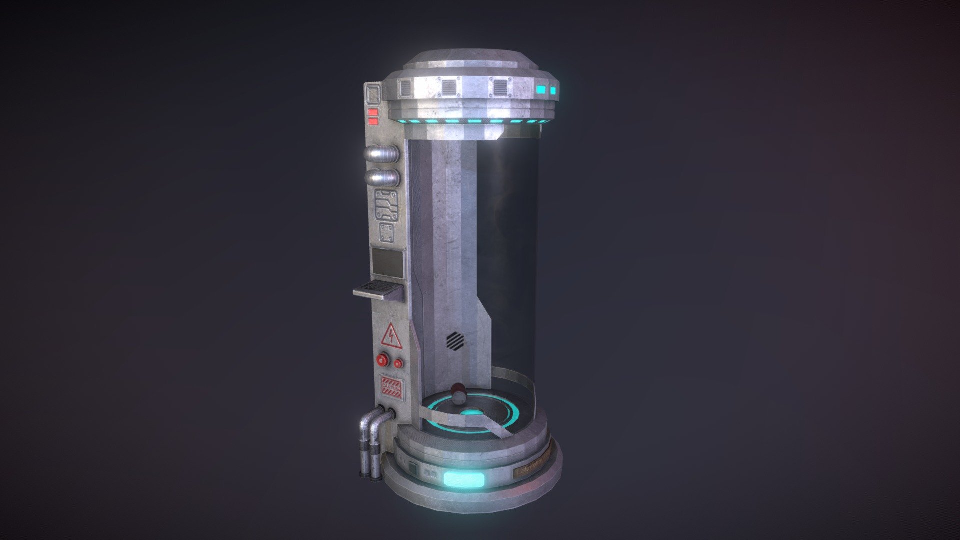 Cyberpunk Cryo Chamber 3d model