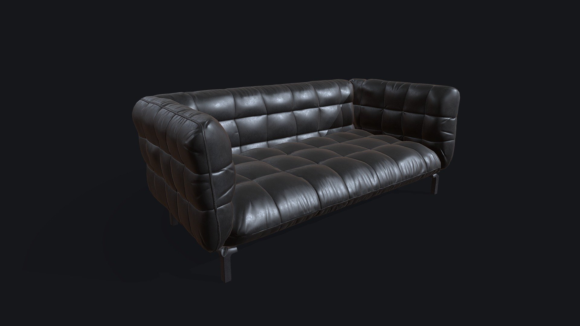 Game Ready Sofa v.2 3d model