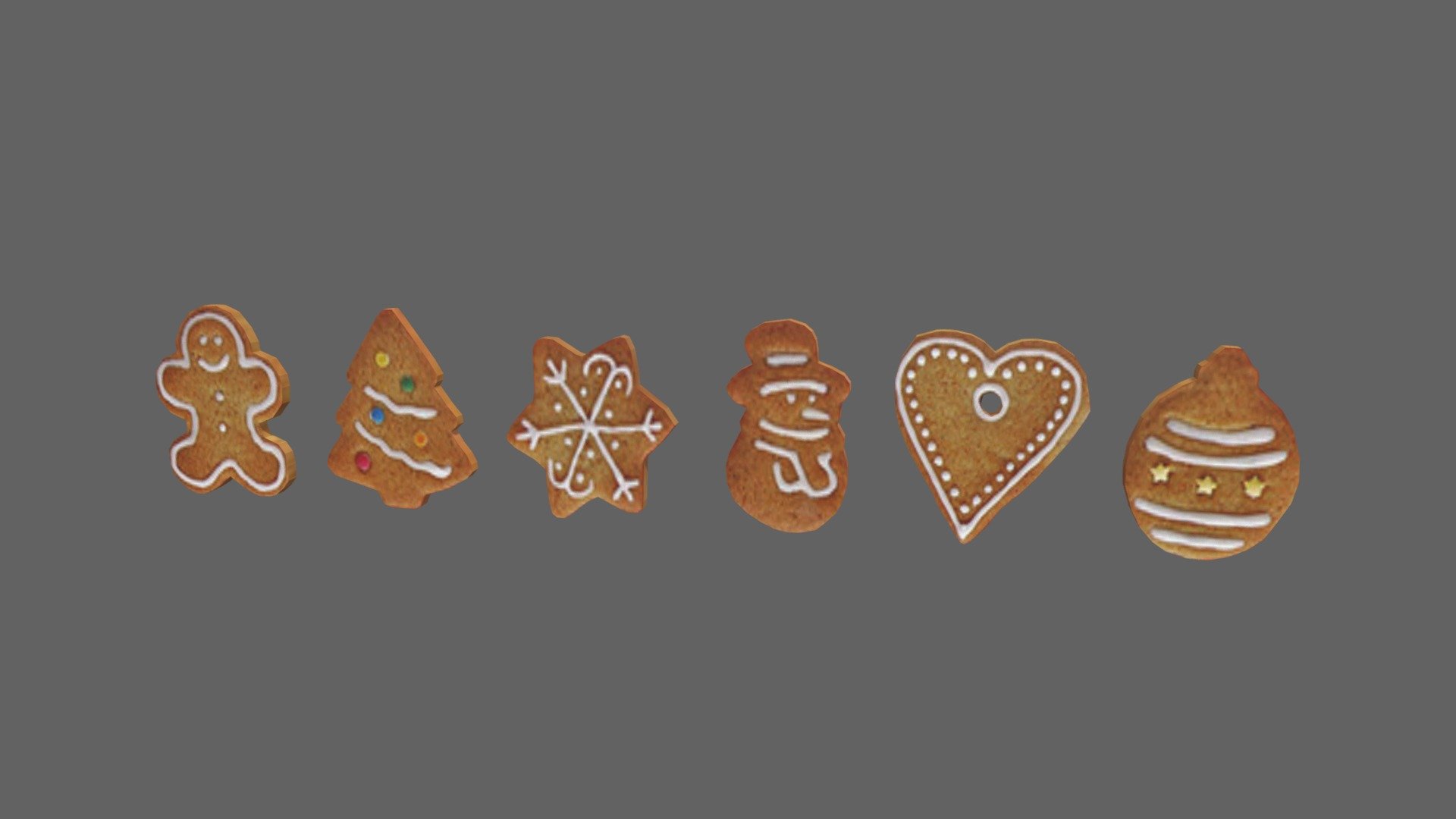 Christmas Cookies 3d model