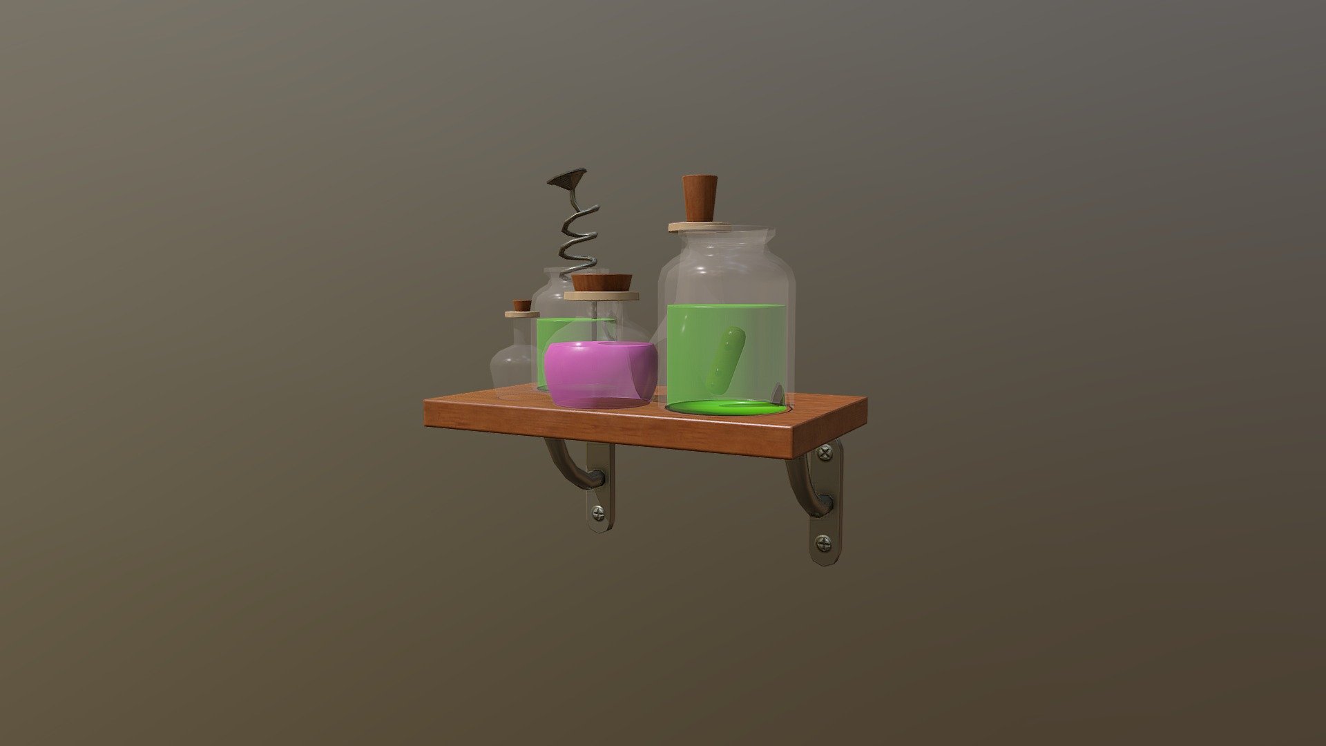 Lab Potions 3d model