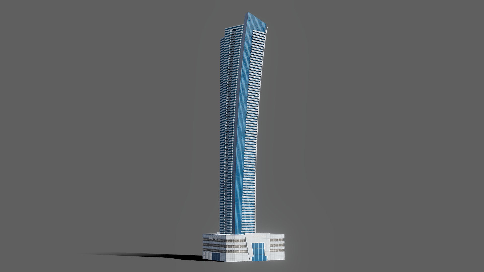 Ocean Heights tower 3d model