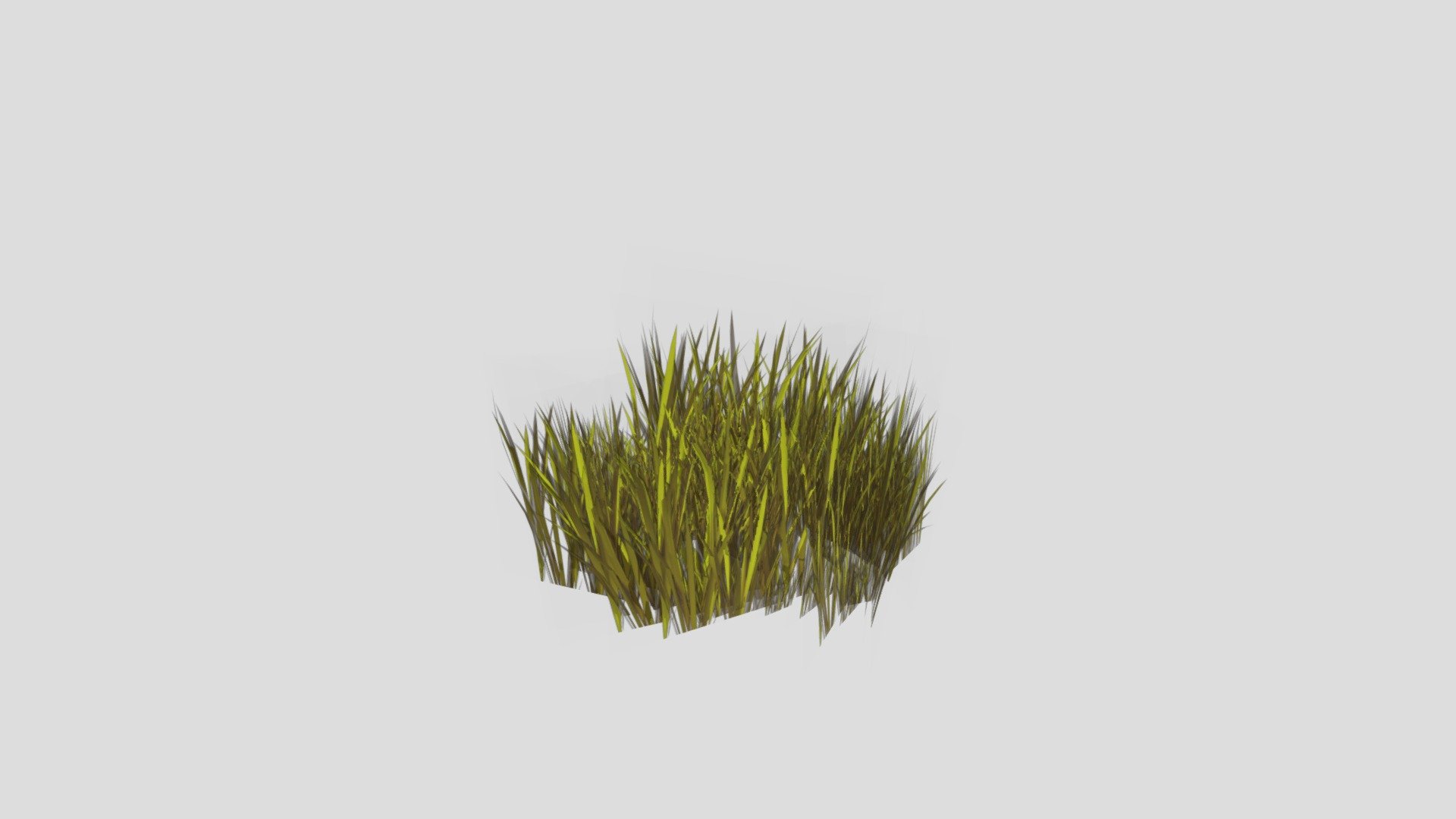 Low Poly Stylized 2D Grass 3d model