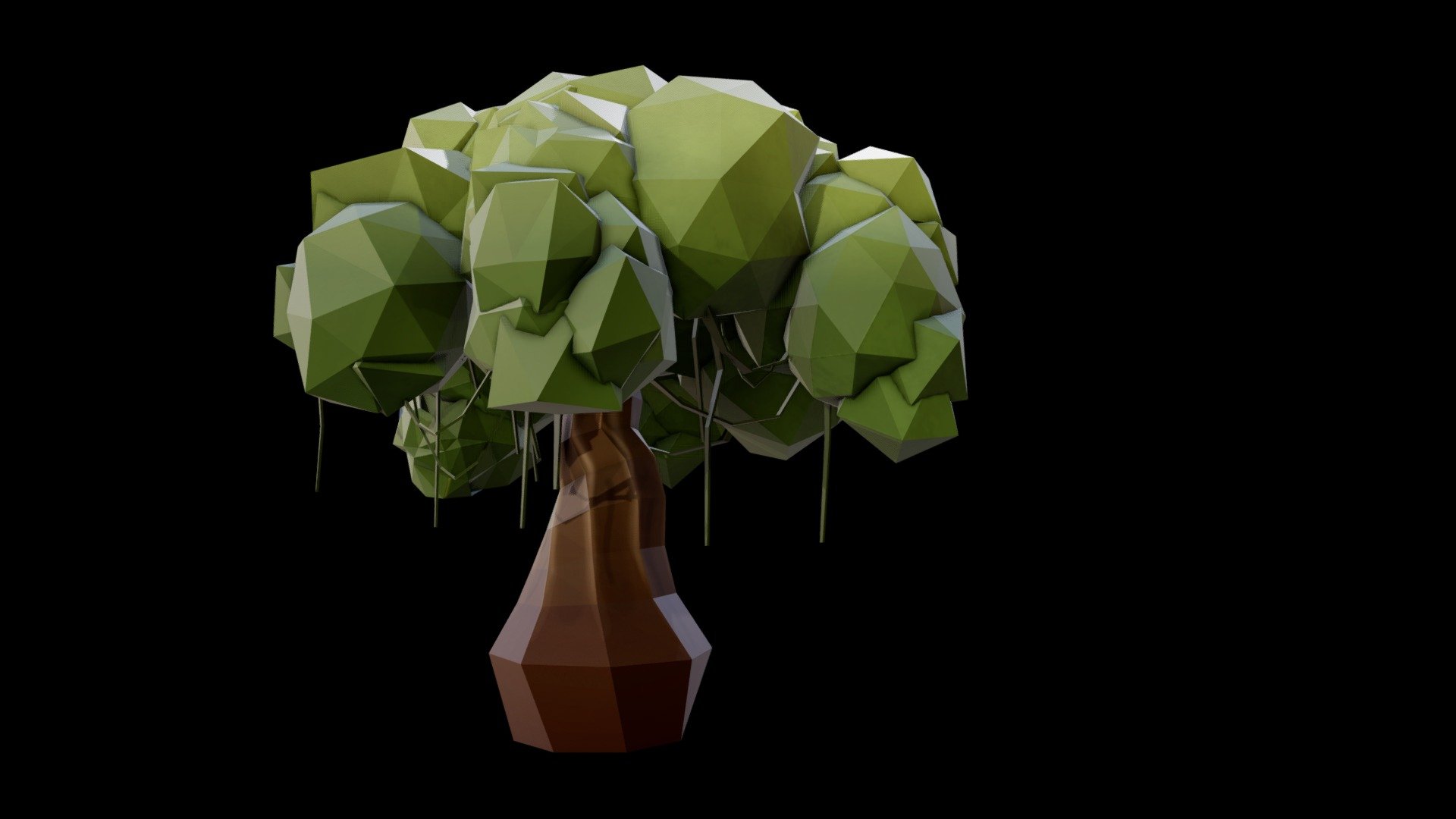 Low-poly Tree 3d Model 3d model