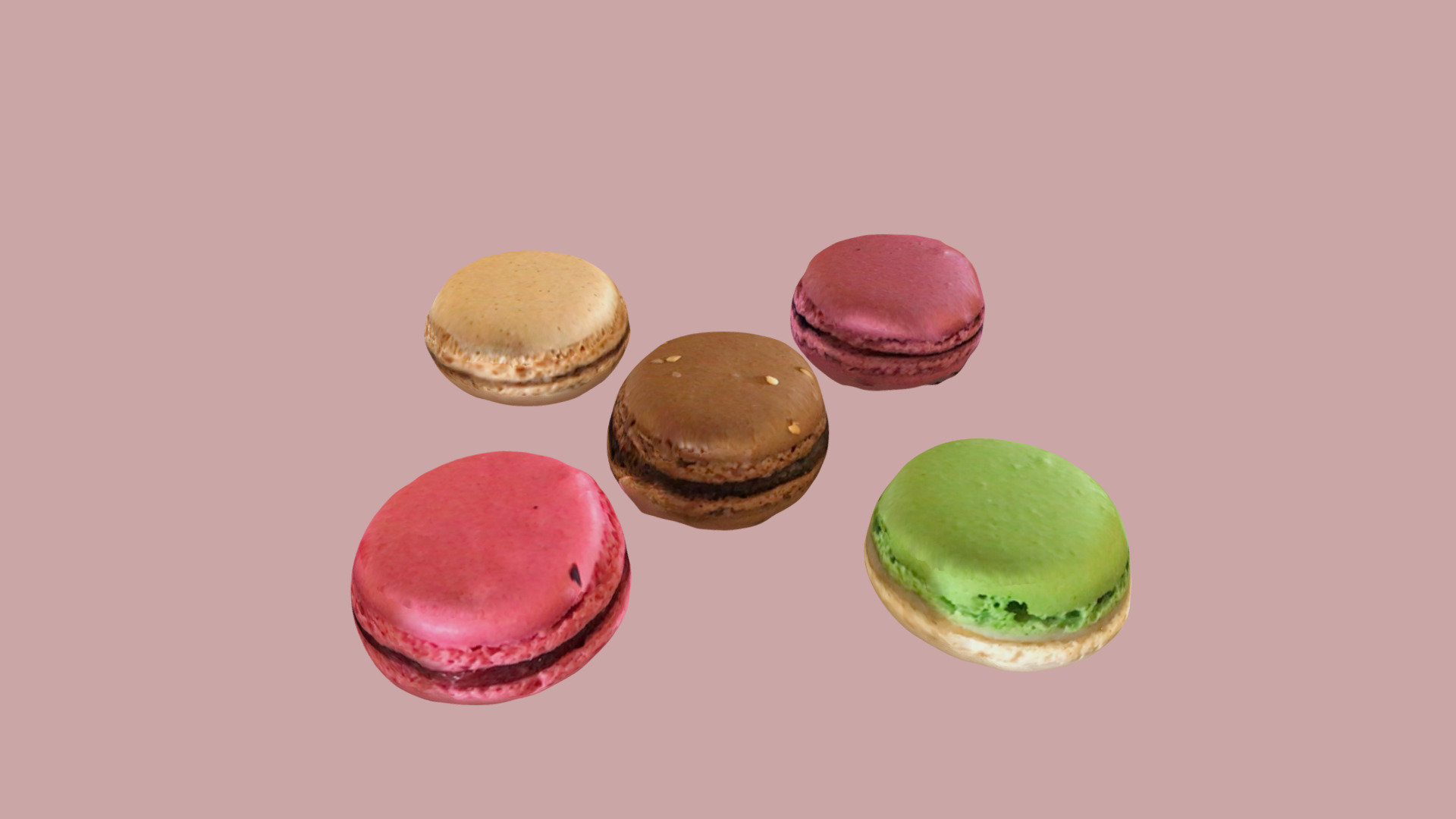 Macarons 3d model