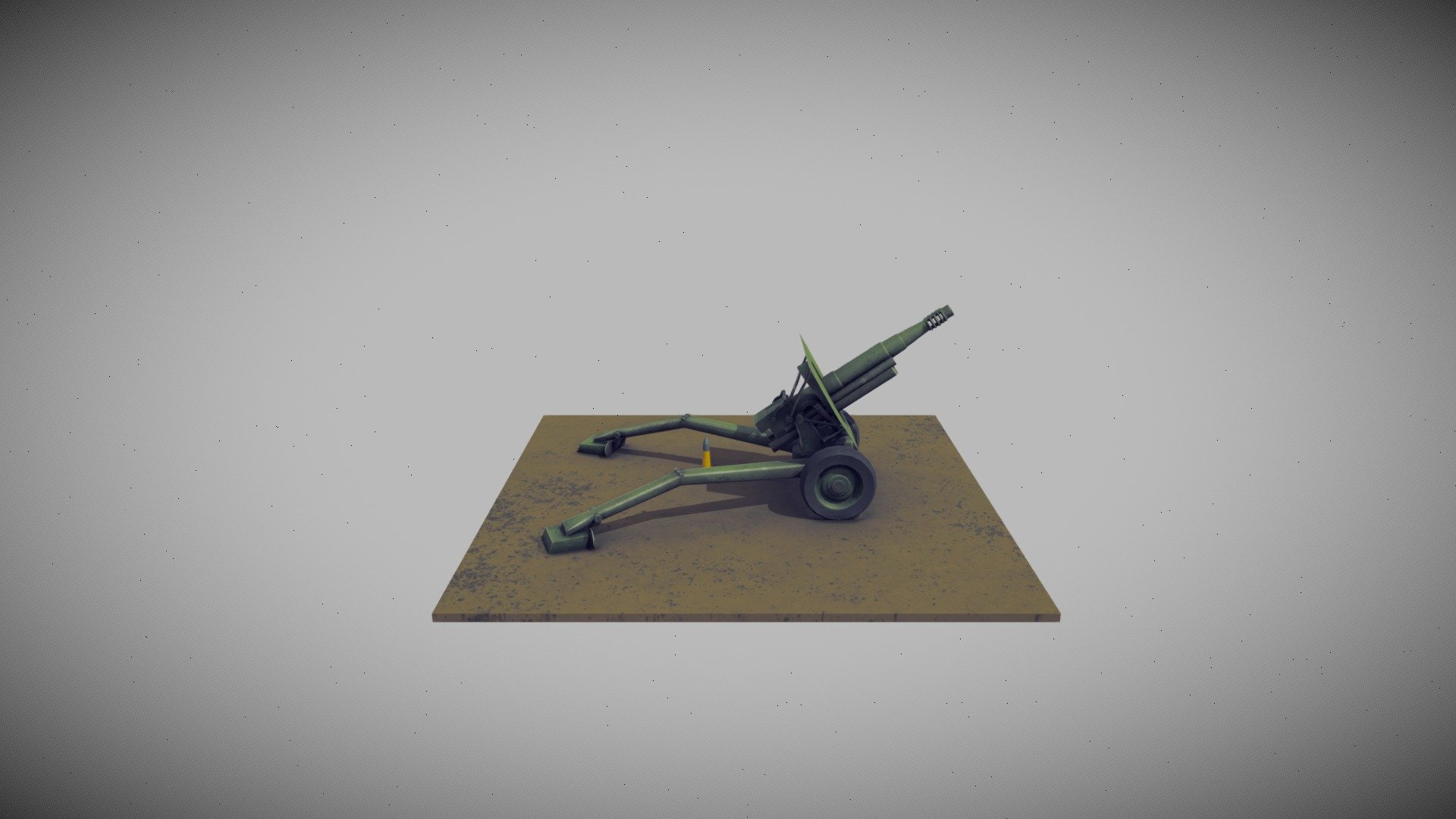 L5 105mm Australian Howitzer WIP 3d model