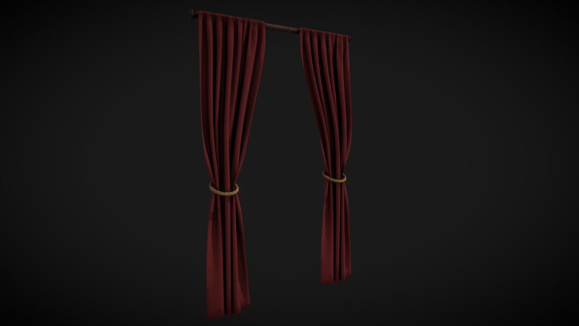 Curtains 3d model