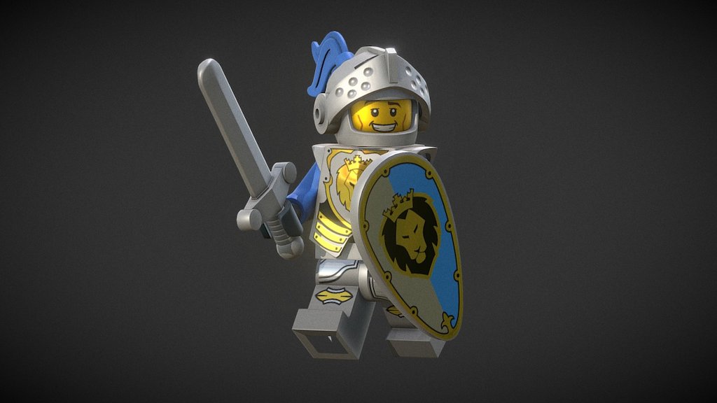 Lego Knight 3d model