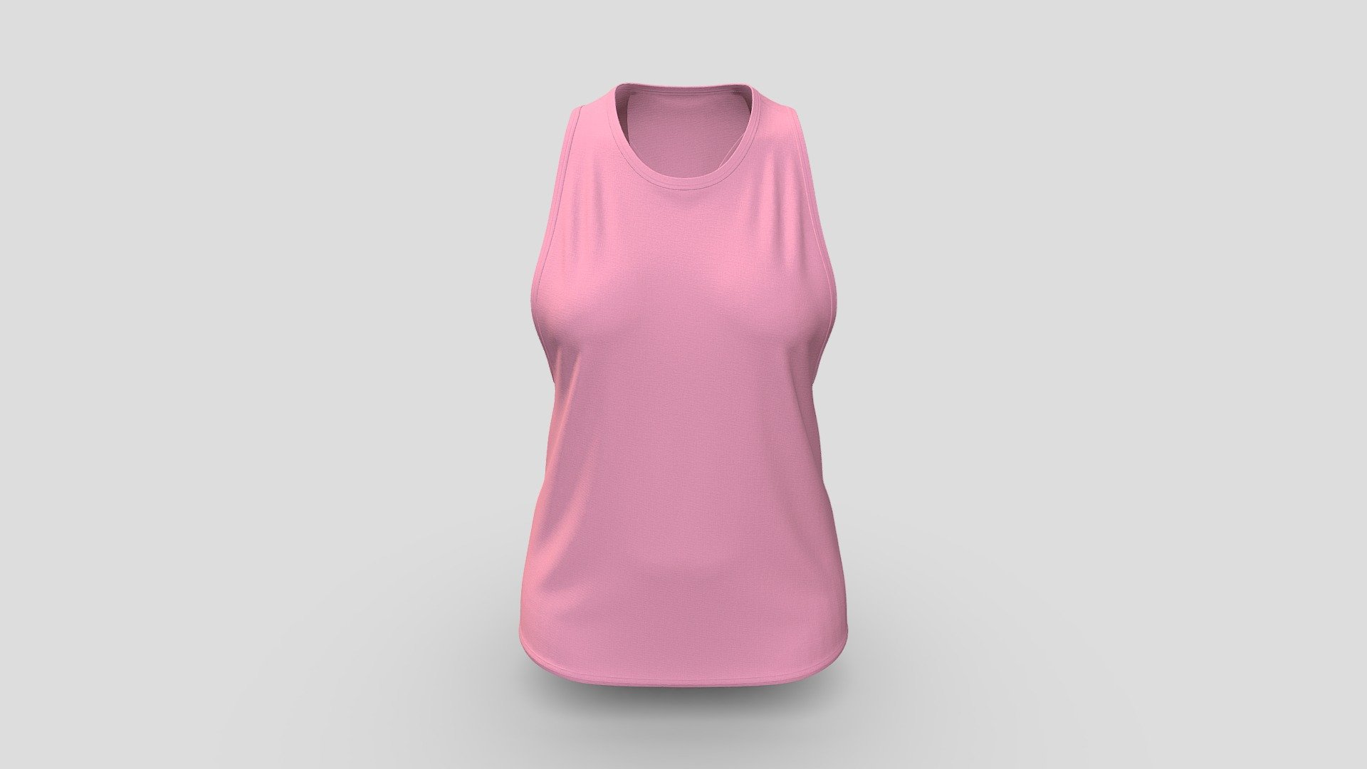 Female Sport Top Women Workout Tank Top 3d model