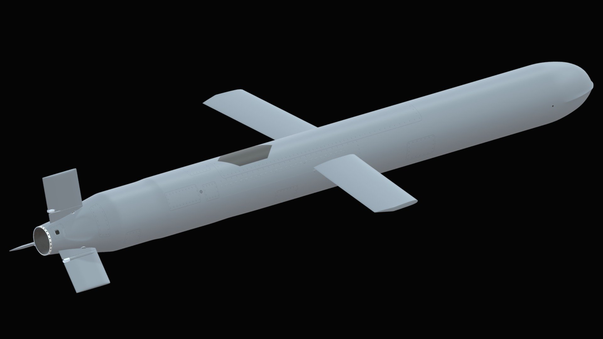 TLAM Block V in flight (FBX) 3d model