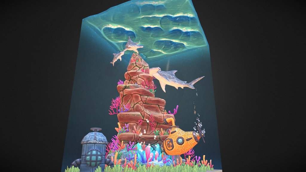 Underwater Diorama 3d model