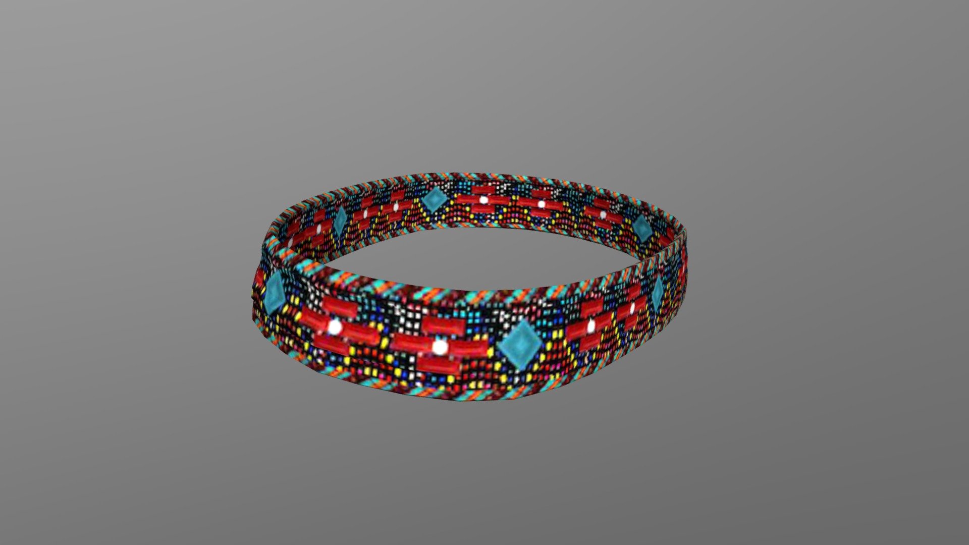 Native American Headband 2 3d model