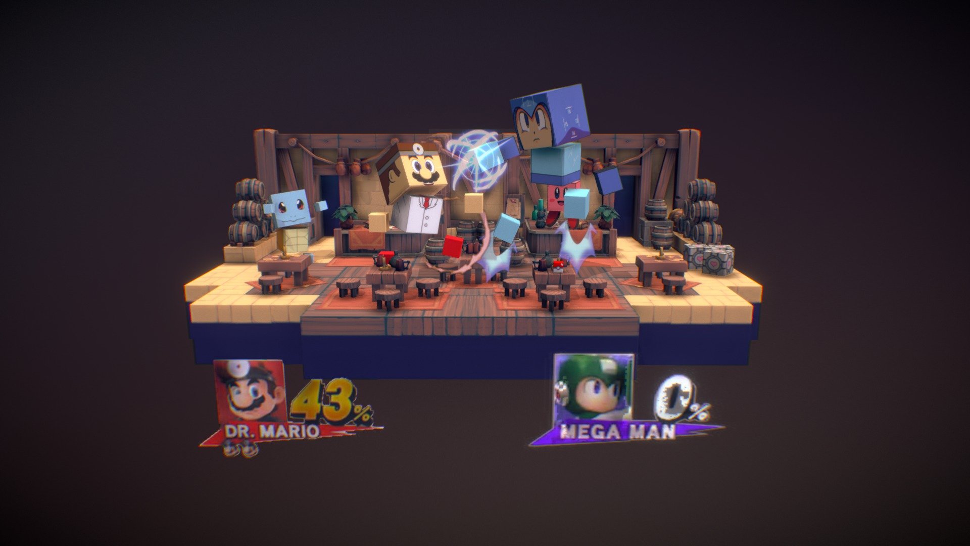 Smash Cube Fight 3d model